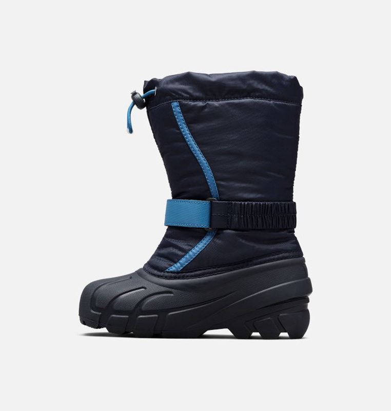 Kids Snow Boots Navy - Sorel Youth Flurry™ - 918437-TRG